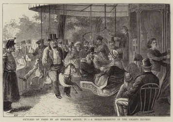 Immagini di Parigi di un artista inglese, IV, una giostra sugli Champs Elysees